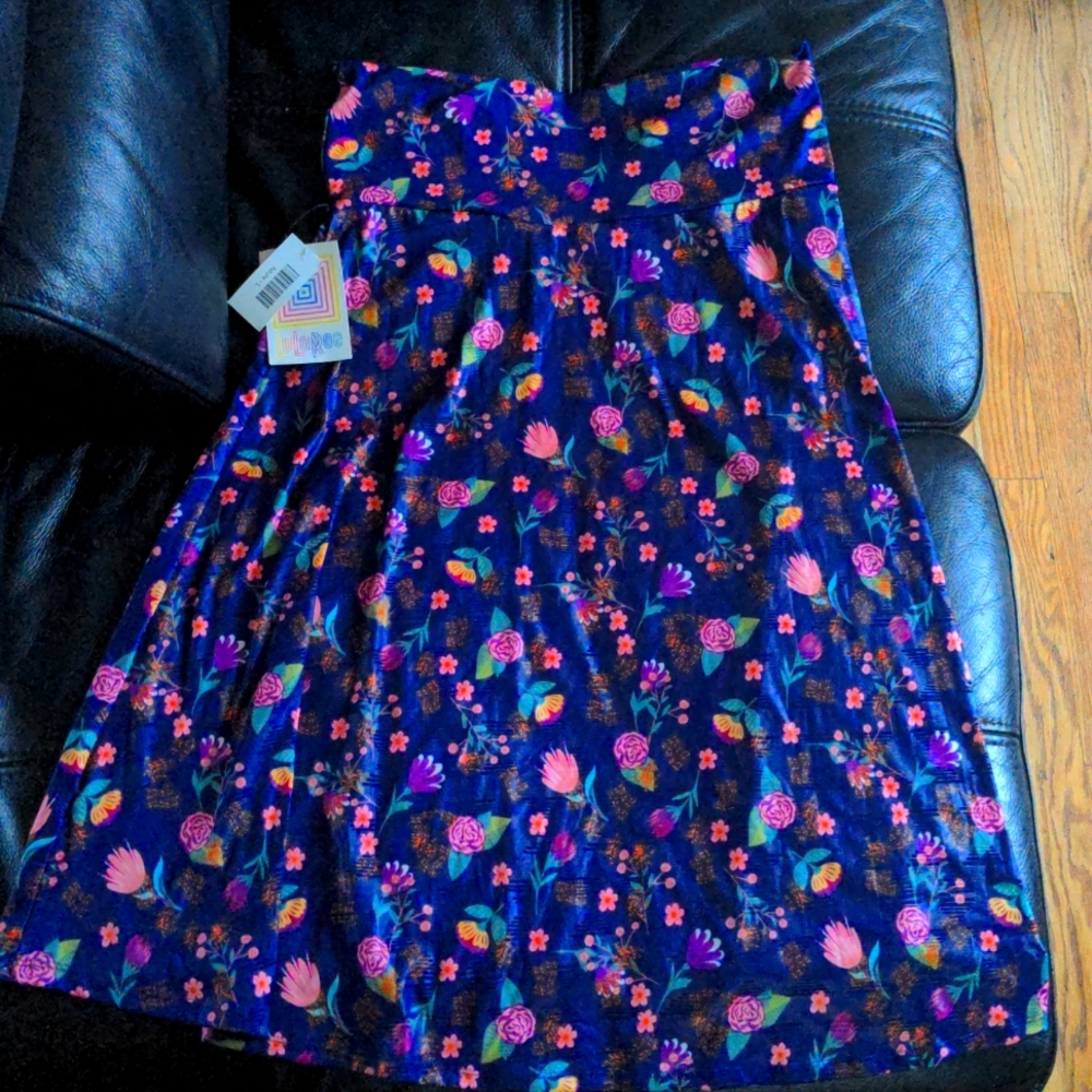 NWT L Azure LuLaRoe A Line Skirt